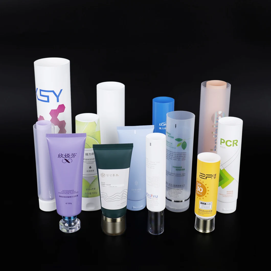 Custom PCR Plastic Empty Hand Cream Lotion Squeeze Tubes Plastic Bottle Cosmetic Tube