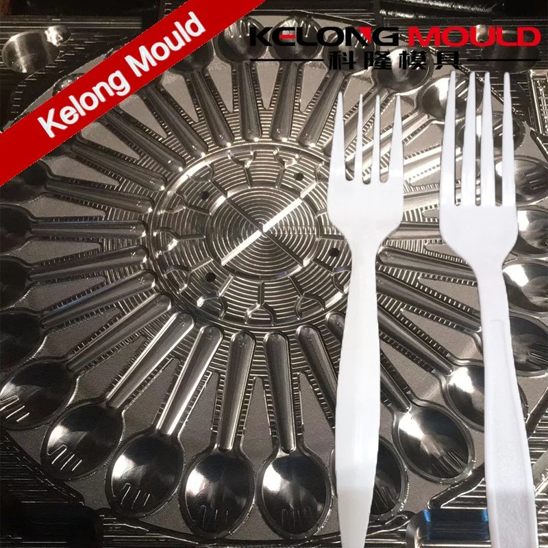 16 Cavities Plastic Spoon Knife Fork Injection Mould